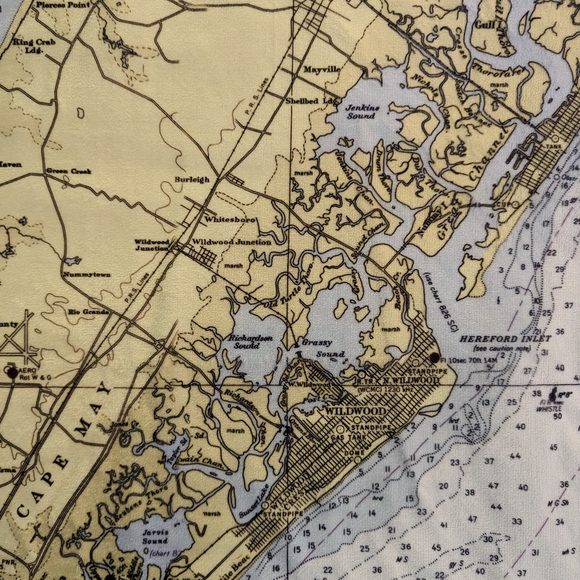 Mapisart Cape May Chart Towel - Picture 5 of 6